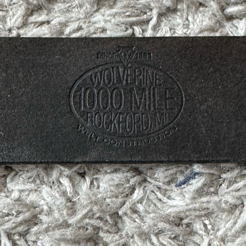 Wolverine 1000 Mile Genuine Horween Leather Black Mens Belts. Few sizes left.